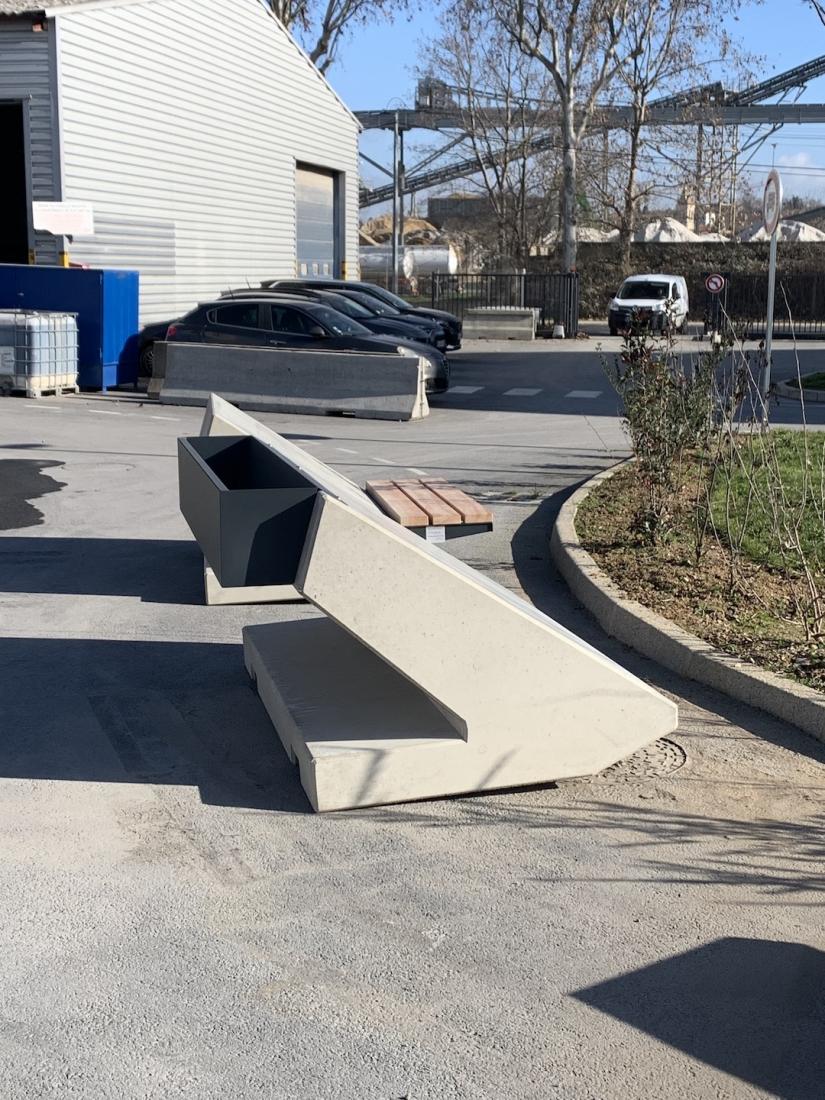 SAFELY® Concrete Anti-Ram Bollard with Integrated Planter